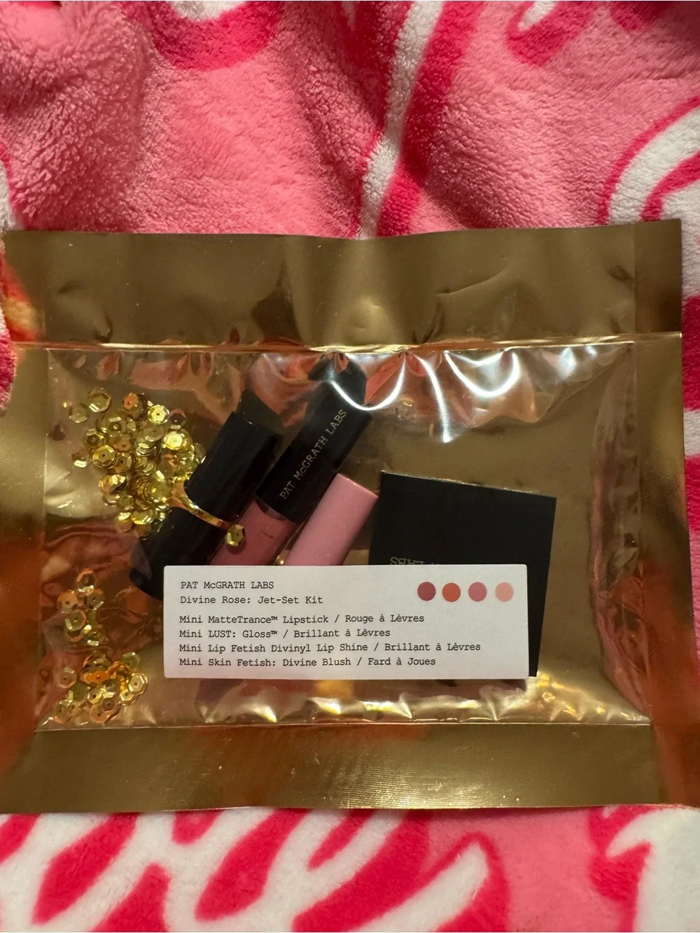 Pat McGrath Divine Rose Mini Jet-Set Kit - New And Sealed